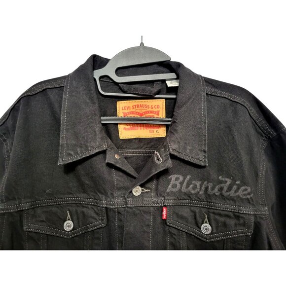 Levi’s x Blondie Pollinator Black Denim Trucker Jacket - Picture 4 of 13